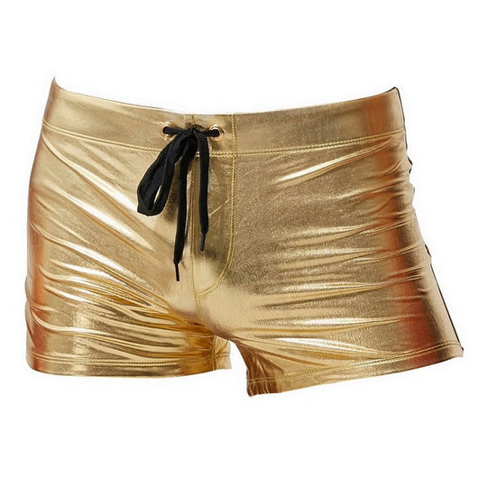 Metallic Square Cut Swim Trunks - Oh My Underwear