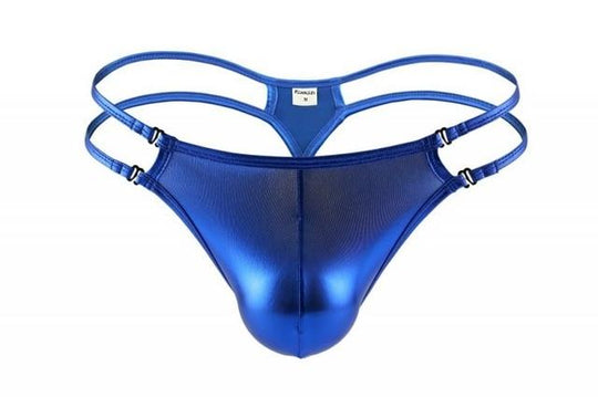 Men’s Sexy Underwear - Metallic Double Strap Thong – Oh My!