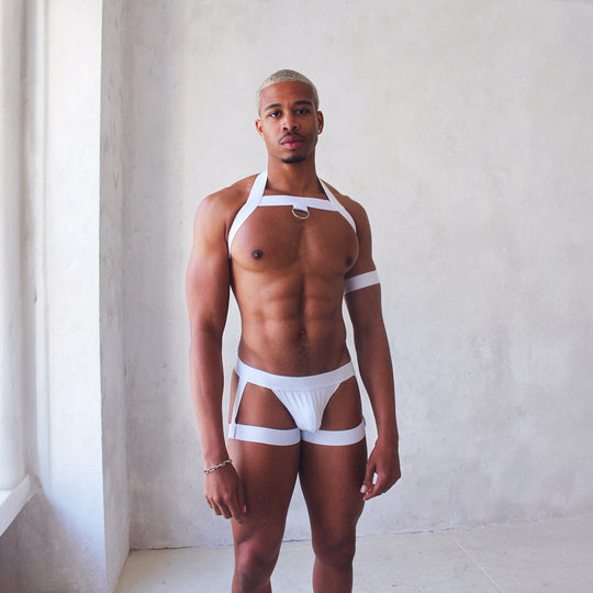 O-Ring Harness with Garter Briefs - Oh My!