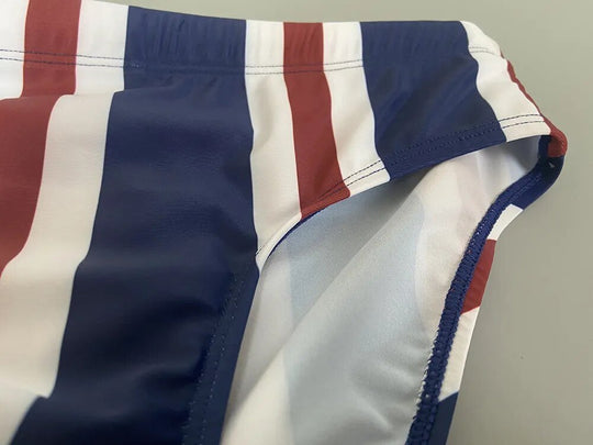 Patriotic Striped Swim Briefs - Oh My!