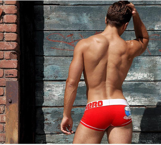 Pink Hero Cartoon Ass Boxer Briefs underwear