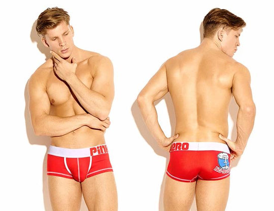 Pink Hero Cartoon Ass Boxer Briefs underwear