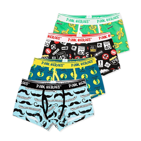 Men's Sexy Underwear - Hello Mesh Boxer Briefs 4-Pack – Oh My!