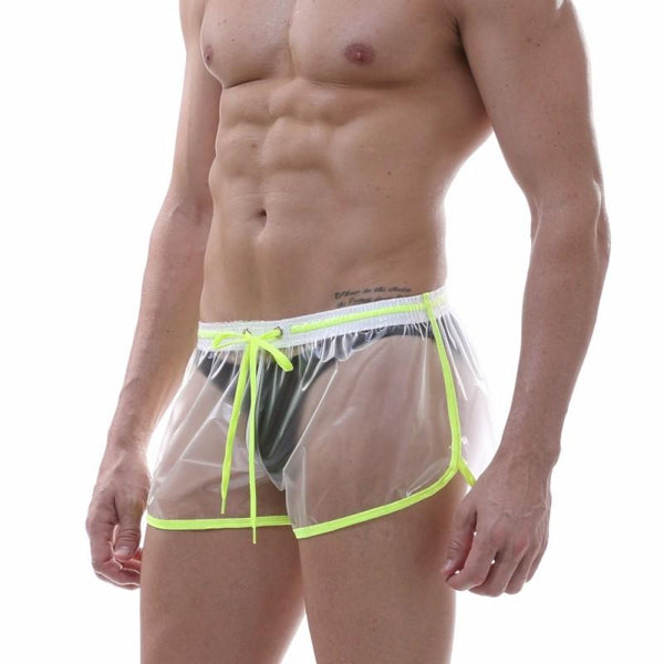 Men's PVC Plastic Panties, Men's Fully Transparent * Waist Sexy Briefs  underpants, Men's Underwear, Asian Size