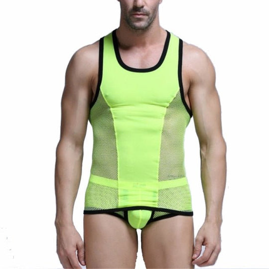 Racing Stripe Mesh Tanktop + Boxer Briefs underwear