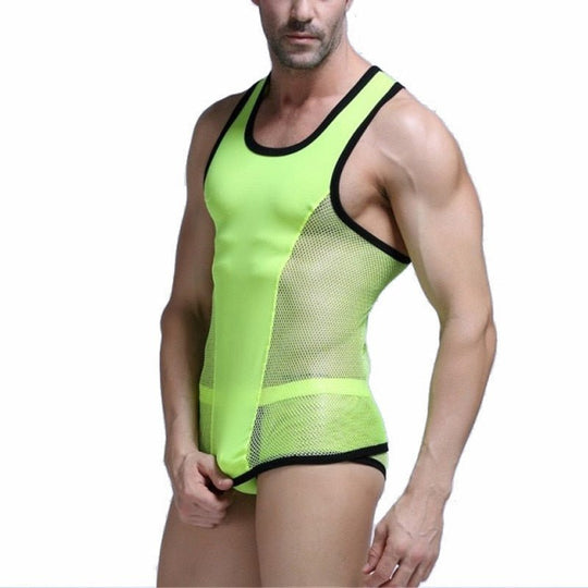 Racing Stripe Mesh Tanktop + Boxer Briefs underwear