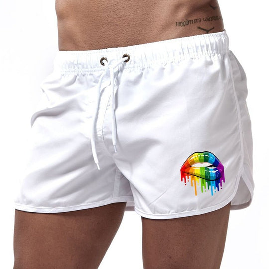 Rainbow Lips Board Shorts - Oh My Underwear