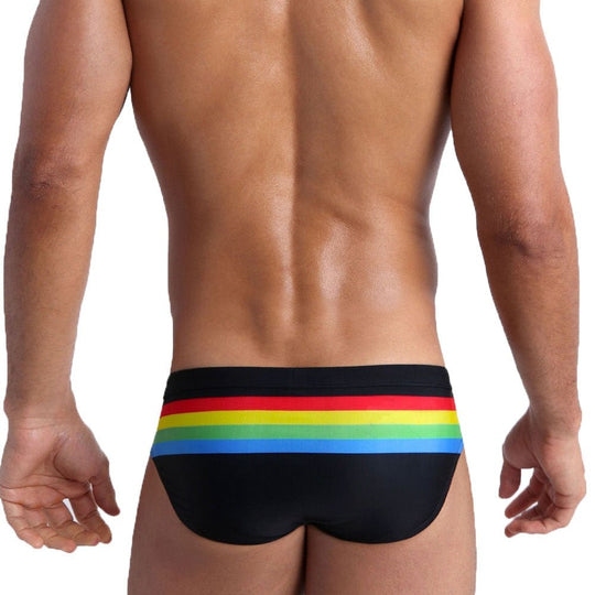 Ringaround Rainbow Swim Briefs - Oh My Underwear