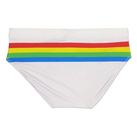 Sexy Mens Swimsuits Ringaround Rainbow Swim Briefs Oh My