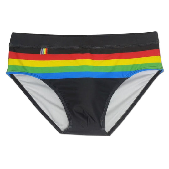 Sexy Men’s Swimsuits - Ringaround Rainbow Swim Briefs – Oh My!