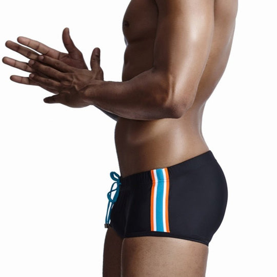 Seobean Bold Stripe Swim Trunks - Oh My Underwear
