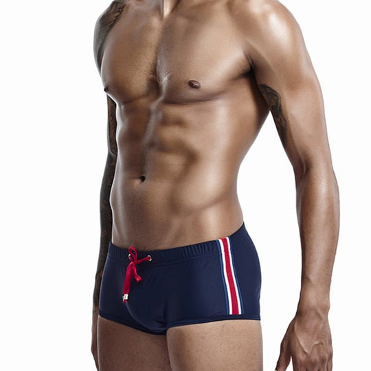 Seobean Bold Stripe Swim Trunks - Oh My Underwear