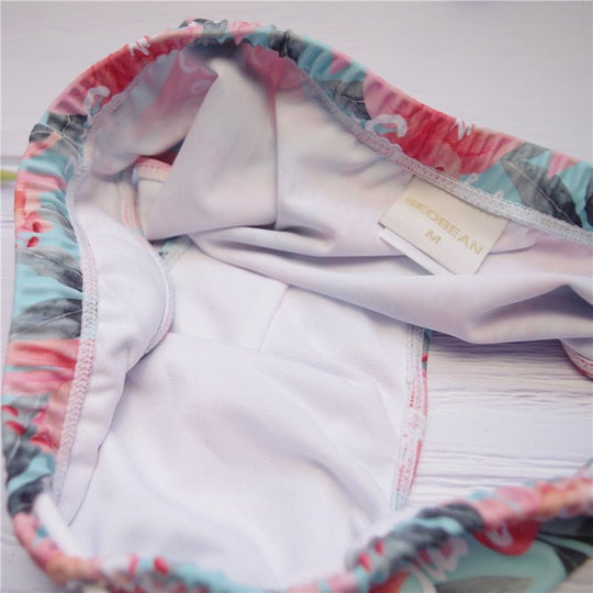 Seobean Floral Swim Briefs - Oh My Underwear