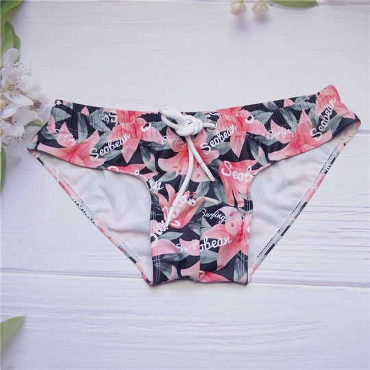 Seobean Floral Swim Briefs - Oh My Underwear