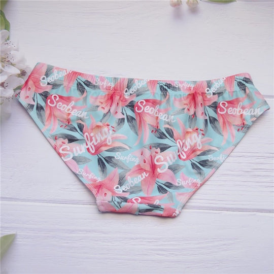 Seobean Floral Swim Briefs - Oh My Underwear