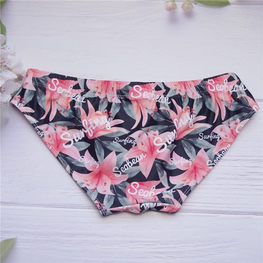Seobean Floral Swim Briefs - Oh My Underwear