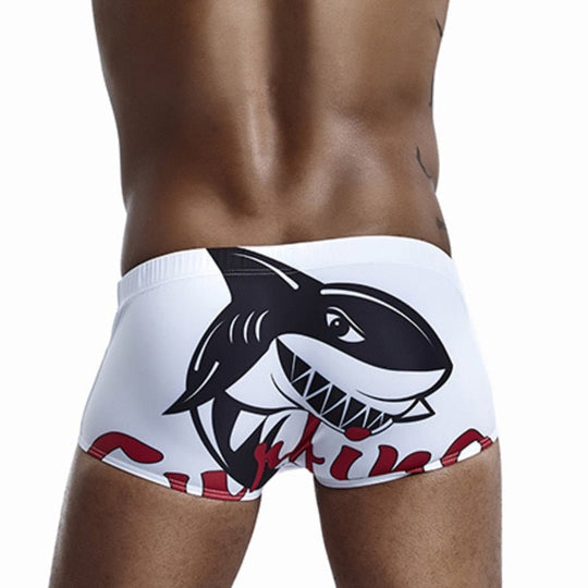 Shark Surfing Swim Trunks - Oh My Underwear