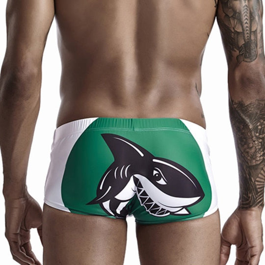 Shark Surfing Swim Trunks - Oh My Underwear