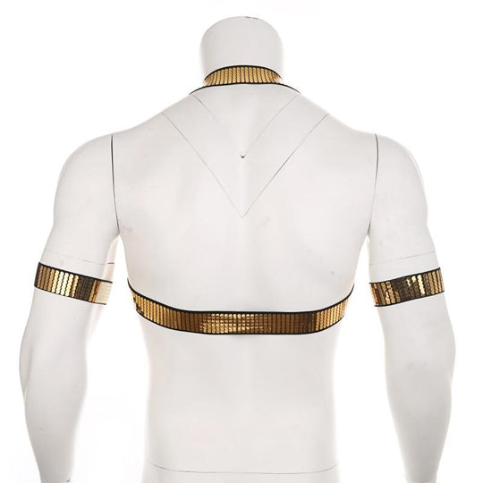 Shiny Gold Harness underwear
