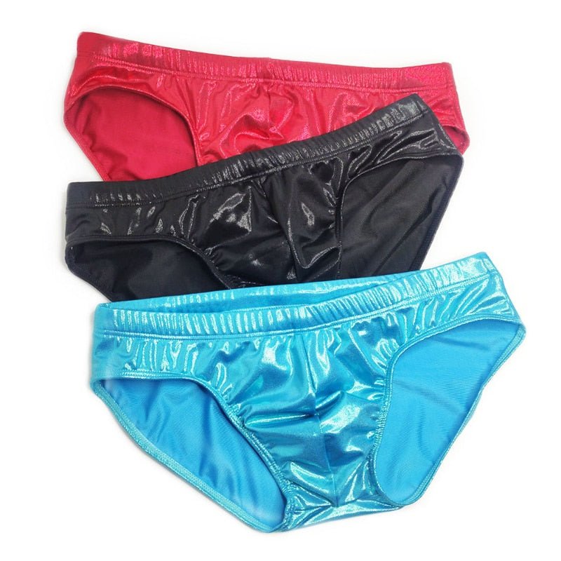 Sexy Men’s Swimsuits - Shiny Metallic Swim Briefs – Oh My!