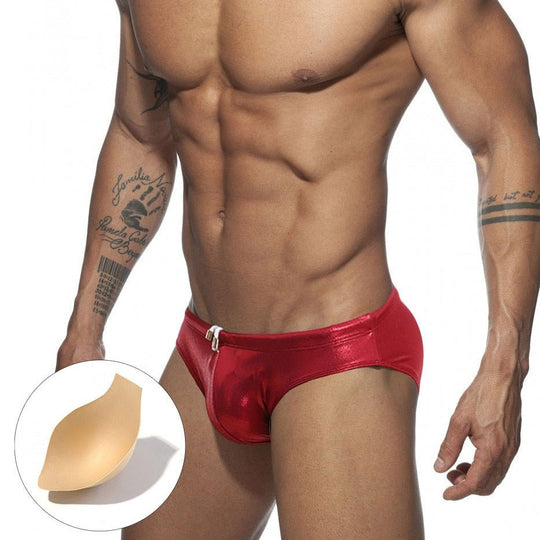 Shiny Metallic Swim Briefs - Oh My Underwear