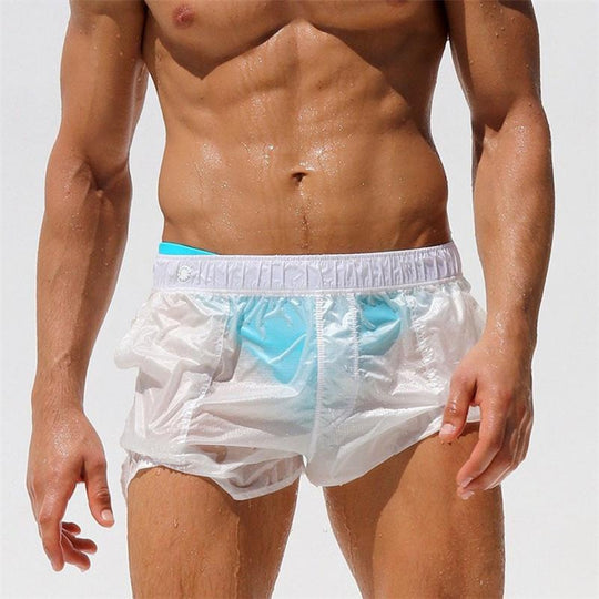 Sexy Men's Swimsuits - Show Off See-through Board Shorts – Oh My!