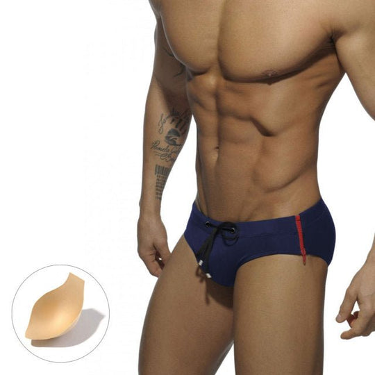 Side Zipper Swim Briefs swimwear