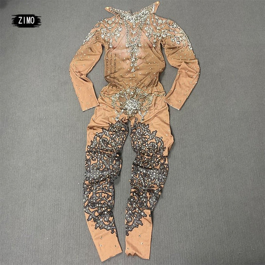 Men's Sexy Underwear - Skintight Bejeweled Body Suit – Oh My!
