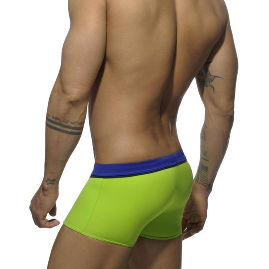 Square Cut Racing Stripe Swim Trunks - Oh My Underwear