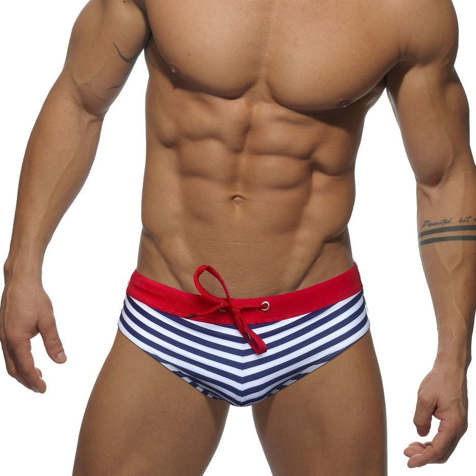 Sexy Men's Swimsuits - Two Toned Bowtie Bikini Swim Briefs – Oh My!