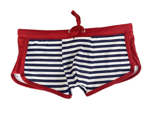 Striped Bowtie Swim Trunks - Oh My Underwear