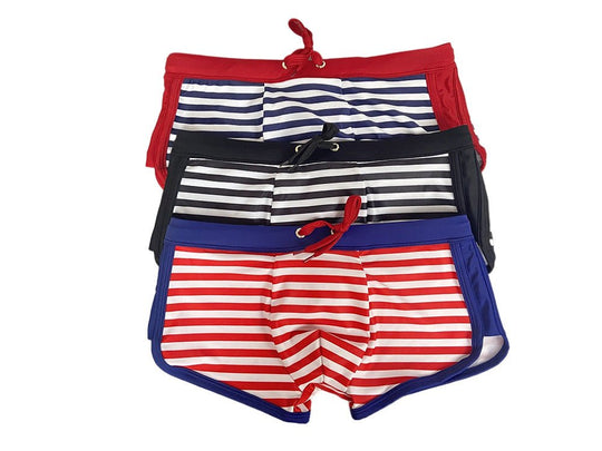 Striped Bowtie Swim Trunks - Oh My Underwear