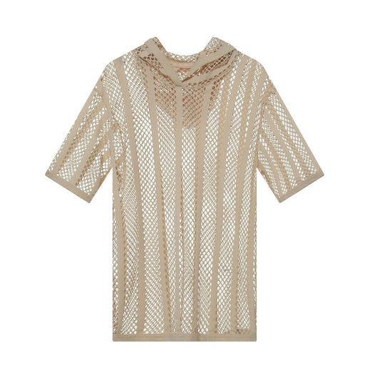 Striped Hoodie Mesh Suit - Oh My Underwear