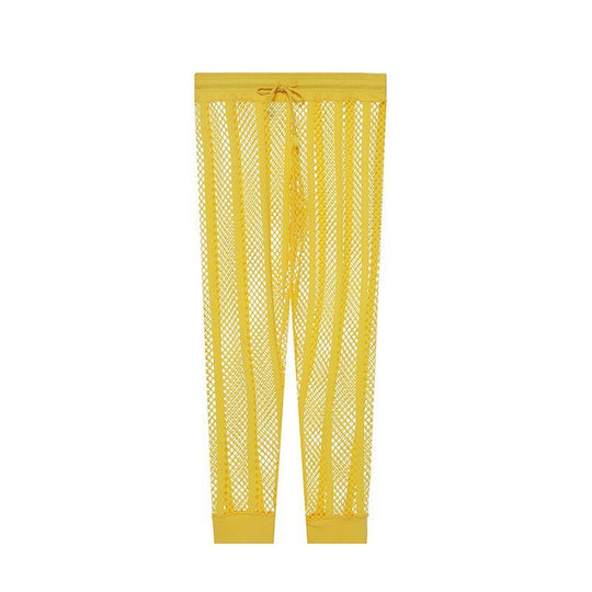 Striped Mesh See-through Tights - Oh My Underwear