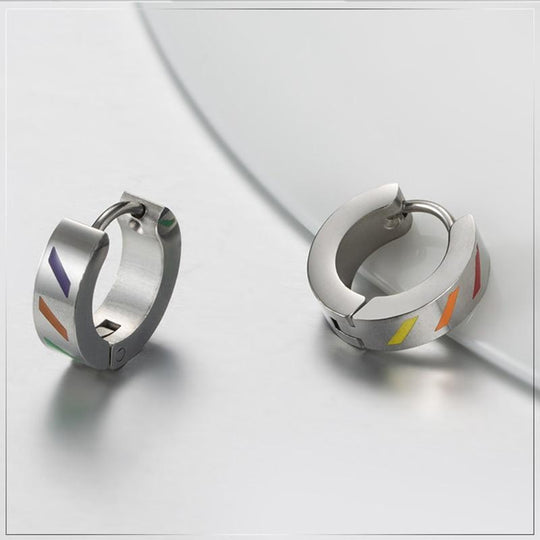 Titanium Pride Earrings - Oh My Underwear
