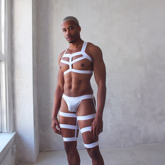 Triple Elastic Harness with Briefs - Oh My!