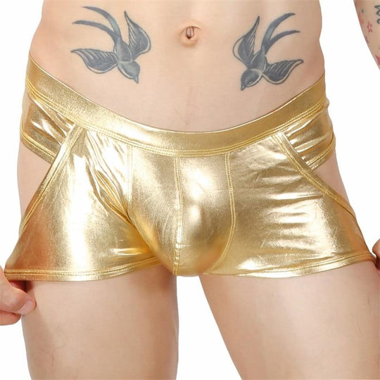 Waterfall Harness + Metallic Jock Briefs - Oh My Underwear