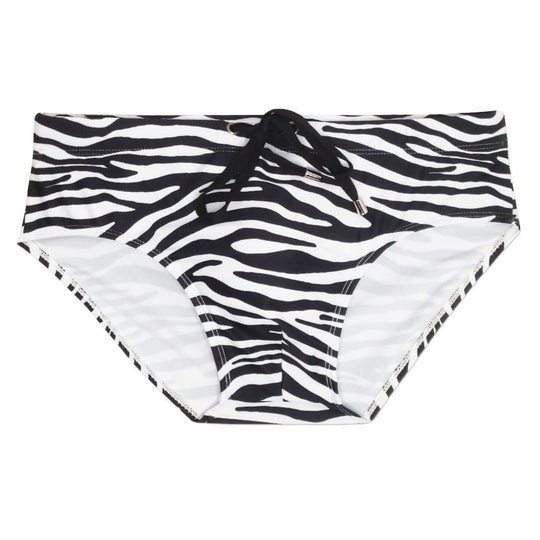 White Leopard Swim Briefs - Oh My Underwear