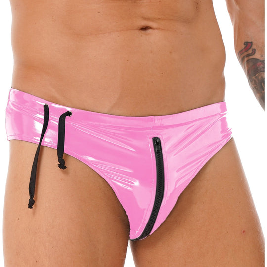 Men's Sexy Underwear - Zip Around Latex Briefs – Oh My!