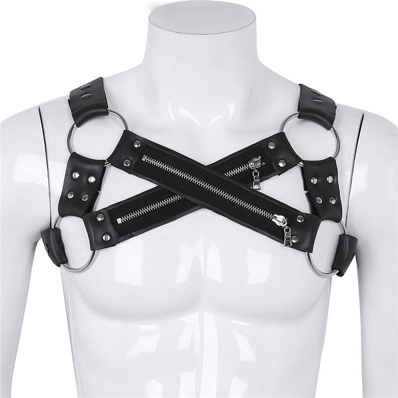Men’s Sexy Underwear - Zippered X-Cross Chest Harness – Oh My!